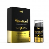 Жидкий интимный гель с эффектом вибрации Vibration! Vodka Energy - 15 мл. - INTT - купить с доставкой в Кургане