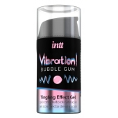 Жидкий интимный гель с эффектом вибрации Vibration! Bubble Gum - 15 мл. - INTT - купить с доставкой в Кургане