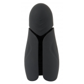 Черный силиконовый вибромастурбатор с нагревом Masturbator with 2 Functions - Orion - в Кургане купить с доставкой