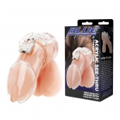 Прозрачная клетка целомудрия Acrylic See-thru Chastity Cage - BlueLine - купить с доставкой в Кургане