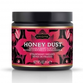 Пудра для тела Honey Dust Body Powder с ароматом клубники - 170 гр. - Kama Sutra - купить с доставкой в Кургане