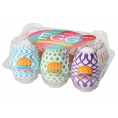 Набор из 6 мастурбаторов Tenga EGG IV с различным рельефом - Tenga - в Кургане купить с доставкой