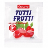 Гель-смазка Tutti-frutti со вкусом барбариса - 4 гр. - Биоритм - купить с доставкой в Кургане
