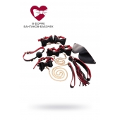 Черно-красный бондажный набор Bow-tie - ToyFa - купить с доставкой в Кургане