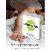 Ультратонкие презервативы Bariera Ultra Thin - 3 шт. - Bariera - купить с доставкой в Кургане