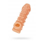 Телесная закрытая насадка с пупырышками Cock Sleeve Size M - 15,6 см. - KOKOS - в Кургане купить с доставкой