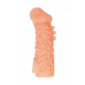 Телесная закрытая насадка с шершавой головкой Cock Sleeve Size L - 17,6 см. - KOKOS - в Кургане купить с доставкой