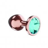 Пробка цвета розового золота с малиновым кристаллом Diamond Topaz Shine L - 8,3 см. - Lola Games - купить с доставкой в Кургане