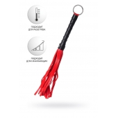 Красно-черный флоггер Anonymo - 28 см. - ToyFa - купить с доставкой в Кургане