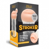 Мастурбатор-ротик ZOLO DEEP THROAT - Zolo - в Кургане купить с доставкой