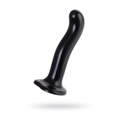 Черный стимулятор для пар P G-Spot Dildo Size L - 19 см. - Strap-on-me - в Кургане купить с доставкой