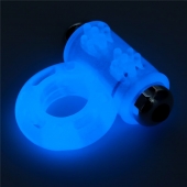 Голубое, светящееся в темноте эрекционное виброкольцо Lumino Play Vibrating Penis Ring - Lovetoy - в Кургане купить с доставкой