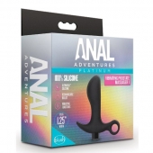 Черный анальный вибратор Silicone Vibrating Prostate Massager 01 - 10,8 см. - Blush Novelties - в Кургане купить с доставкой
