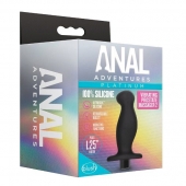Черный анальный вибромассажёр Silicone Vibrating Prostate Massager 02 - 10,8 см. - Blush Novelties - в Кургане купить с доставкой