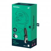 Черный анальный вибратор Hot Passion с функцией нагрева - Satisfyer - в Кургане купить с доставкой