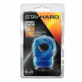 Голубое эрекционное виброкольцо Reusable 5 Function Cock Ring - Blush Novelties - в Кургане купить с доставкой