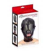 Маска-шлем с отверстием для рта и съемными шорами - Fetish Tentation - купить с доставкой в Кургане