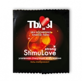 Разогревающий гель-лубрикант Stimulove Strong в одноразовой упаковке - 4 гр. - Биоритм - купить с доставкой в Кургане