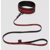 Стильный ошейник с поводком Reversible Faux Leather Collar and Lead - Fifty Shades of Grey - купить с доставкой в Кургане
