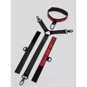 Ошейник с наручниками Reversible Faux Leather Collar and Wrist - Fifty Shades of Grey - купить с доставкой в Кургане