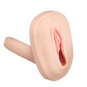 Мастурбатор-вагина с вибрацией и выносным пультом управления REALSTUFF SMOOTH   BALD - Dream Toys - в Кургане купить с доставкой