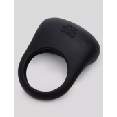 Черное эрекционное виброкольцо Sensation Rechargeable Vibrating Love Ring - Fifty Shades of Grey - в Кургане купить с доставкой