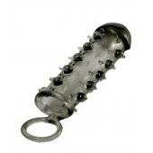 Дымчатая стимулирующая насадка с закрытой головкой SAMURAI PENIS SLEEVE BLACK - 14,5 см. - NMC - в Кургане купить с доставкой