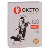 Ультратонкие презервативы OKOTO Ultra Thin - 3 шт. - Sitabella - купить с доставкой в Кургане