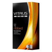 Ребристые презервативы VITALIS PREMIUM ribbed - 12 шт. - Vitalis - купить с доставкой в Кургане