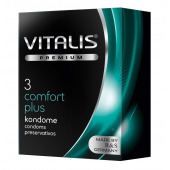 Контурные презервативы VITALIS PREMIUM comfort plus - 3 шт. - Vitalis - купить с доставкой в Кургане