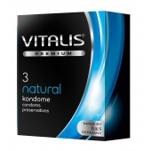 Классические презервативы VITALIS PREMIUM natural - 3 шт. - Vitalis - купить с доставкой в Кургане