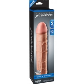 Телесная насадка Fantasy X-tensions Perfect 2  Extension - 20,3 см. - Pipedream - в Кургане купить с доставкой