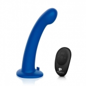 Синяя насадка Remote Control P-Spot G-Spot с черными трусиками - 20 см. - Pegasus - купить с доставкой в Кургане