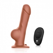 Реалистичный страпон с радиоуправлением Remote Control Realistic - 21 см. - Pegasus - купить с доставкой в Кургане
