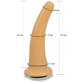 Телесная гладкая насадка Harness - 13,3 см. - LOVETOY (А-Полимер) - купить с доставкой в Кургане
