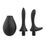Черный анальный душ Nexus Anal Douche Set с 2 сменными насадками - Nexus Range - купить с доставкой в Кургане