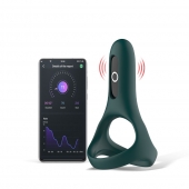 Изумрудное виброкольцо Magic Motion Rise с подхватом мошонки - Magic Motion - в Кургане купить с доставкой