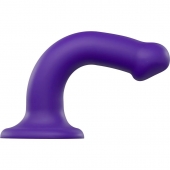 Фиолетовый фаллоимитатор-насадка Strap-On-Me Dildo Dual Density size M - 18 см. - Strap-on-me - купить с доставкой в Кургане
