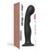Черная насадка Strap-On-Me Dildo Plug P G size XXL - Strap-on-me - купить с доставкой в Кургане