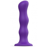 Фиолетовая насадка Strap-On-Me Dildo Geisha Balls size M - Strap-on-me - купить с доставкой в Кургане