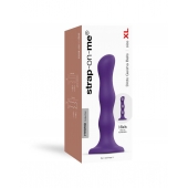 Фиолетовая насадка Strap-On-Me Dildo Geisha Balls size XL - Strap-on-me - купить с доставкой в Кургане