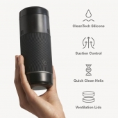 Черный мастурбатор с контролем всасывания Arcwave Pow Stroker - Arcwave - в Кургане купить с доставкой