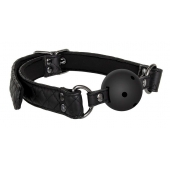 Черный кляп-шарик BALL GAG DIAMOND - Dream Toys - купить с доставкой в Кургане