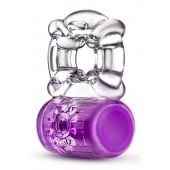 Фиолетовое эрекционное виброкольцо Pleaser Rechargeable C-Ring - Blush Novelties - в Кургане купить с доставкой