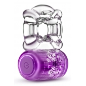 Фиолетовое эрекционное виброкольцо One Night Stand Vibrating C-Ring - Blush Novelties - в Кургане купить с доставкой
