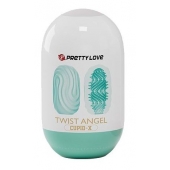 Бирюзовый мастурбатор-яйцо Twist Angel - Baile - в Кургане купить с доставкой