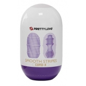 Сиреневый мастурбатор-яйцо Smooth Stripes - Baile - в Кургане купить с доставкой
