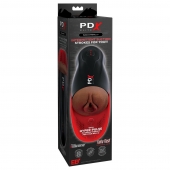 Коричневый мастурбатор-вагина с вибрацией Fuck-O-Matic 2 - Pipedream - в Кургане купить с доставкой