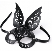 Черная ажурная маска  Зайка  с ушками - Crazy Handmade - купить с доставкой в Кургане