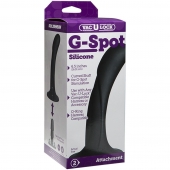 Черная изогнутая насадка Vac-U-Lock G-Spot - 16,5 см. - Doc Johnson - купить с доставкой в Кургане